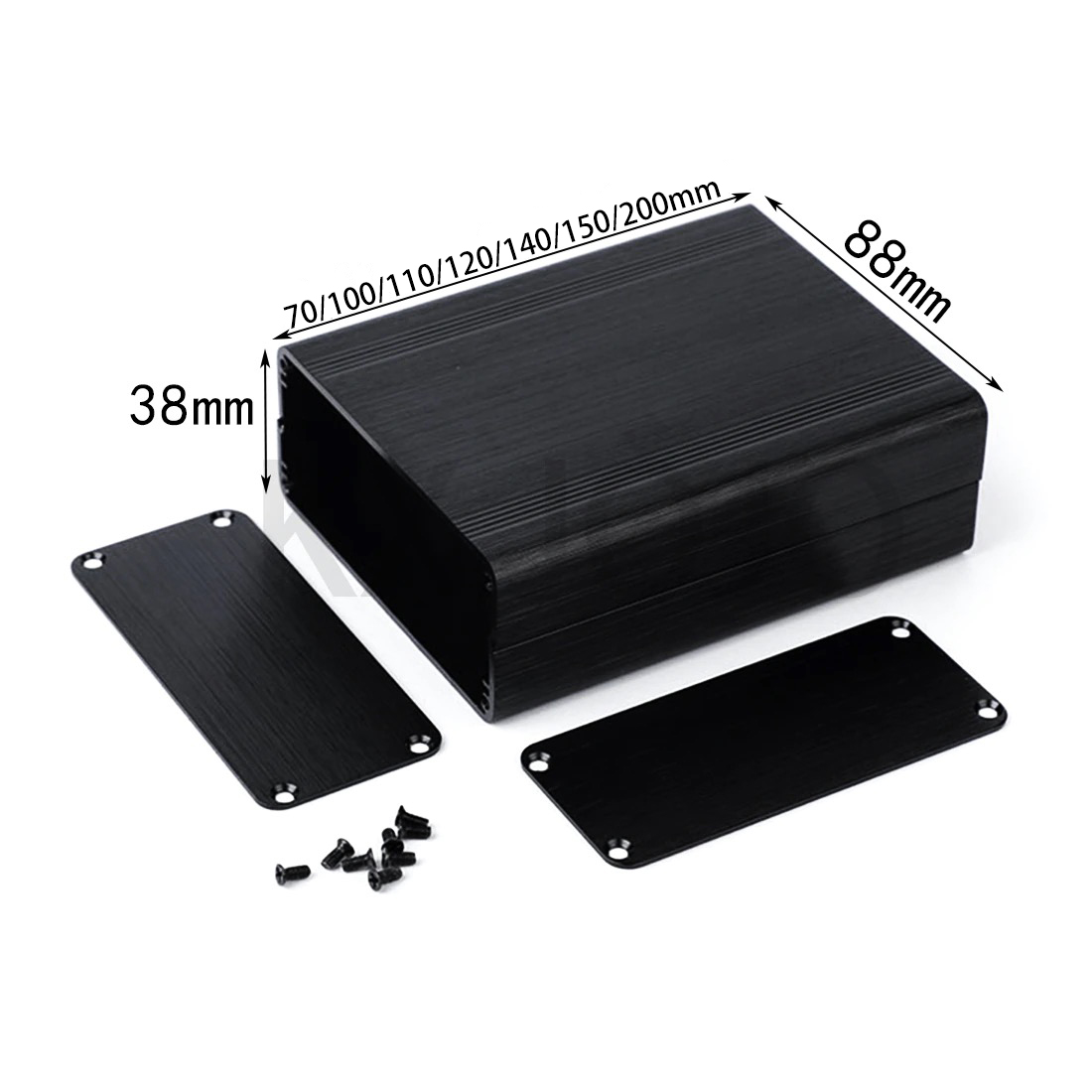 Diy Electronics Box - Caixa de Alumínio 1 peça 88*38*100/110/120/140/150/200mm