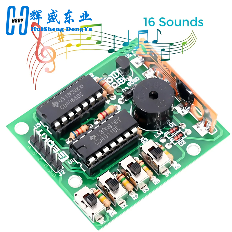 Diy Electronics Learning Kit - 16 caixa de som de música-16