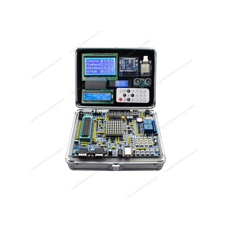 Diy Electronics Project Kit - Placa de Desenvolvimento LY-51S 51MCU, Caixa