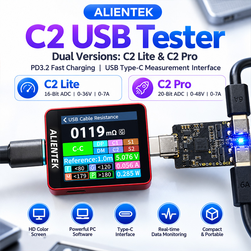 ALIENTEK C2 Testador de Tela C - Logic Analyzer Usb avaliação e preço