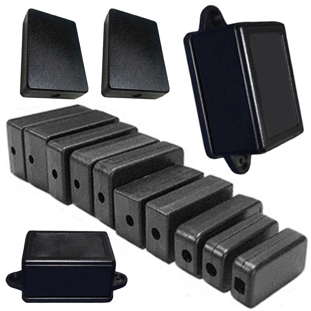 Preto diy abs plástico caixa d - Diy Electronics Box avaliação e preço